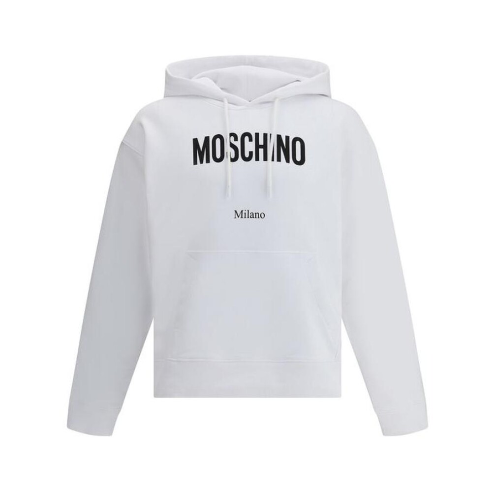 パーカー・フーディ Moschino White Cotton Sweatshirt Moschino - Moschino Couture white sweatshirt with Teddy hood