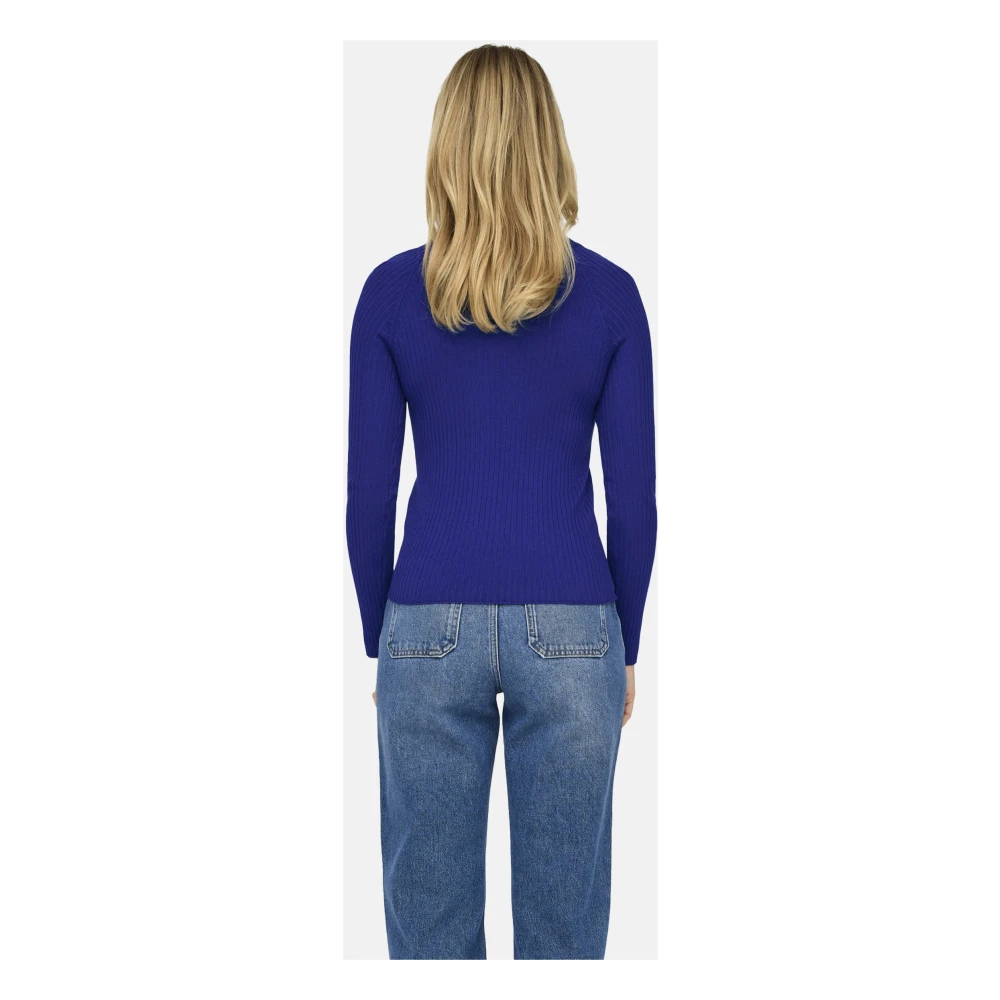 Only Stijlvolle Breiwerk Collectie Blue Dames