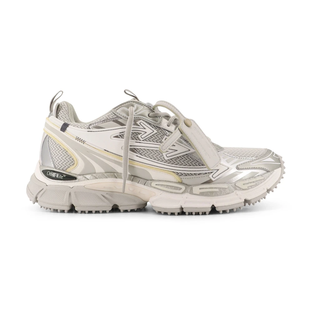Off White Gray Be Right Back Trainers - Male - Sneakers - 8 Uk - Shoes