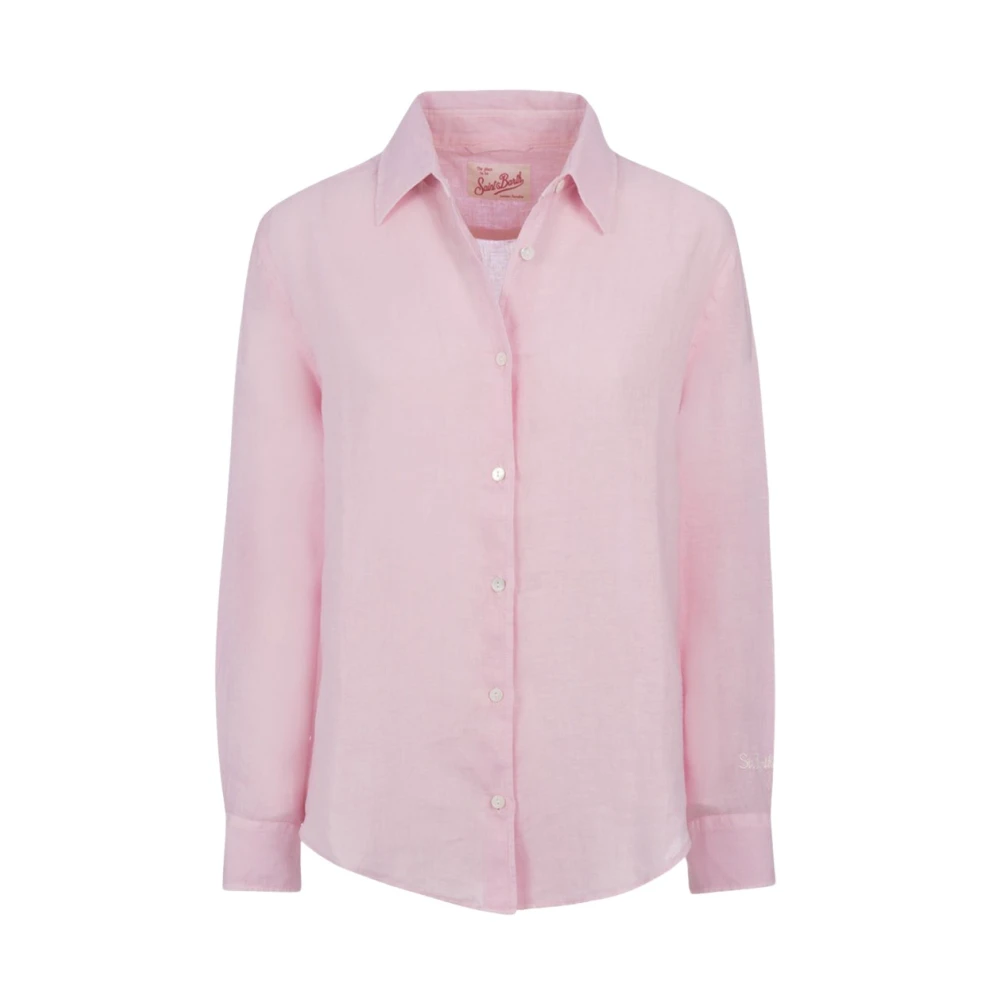 MC2 Saint Barth Linnen Shirt Meredith Roze Pink Dames