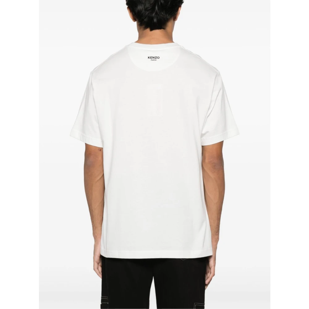 Kenzo Geborduurd Pop Shirt White Heren