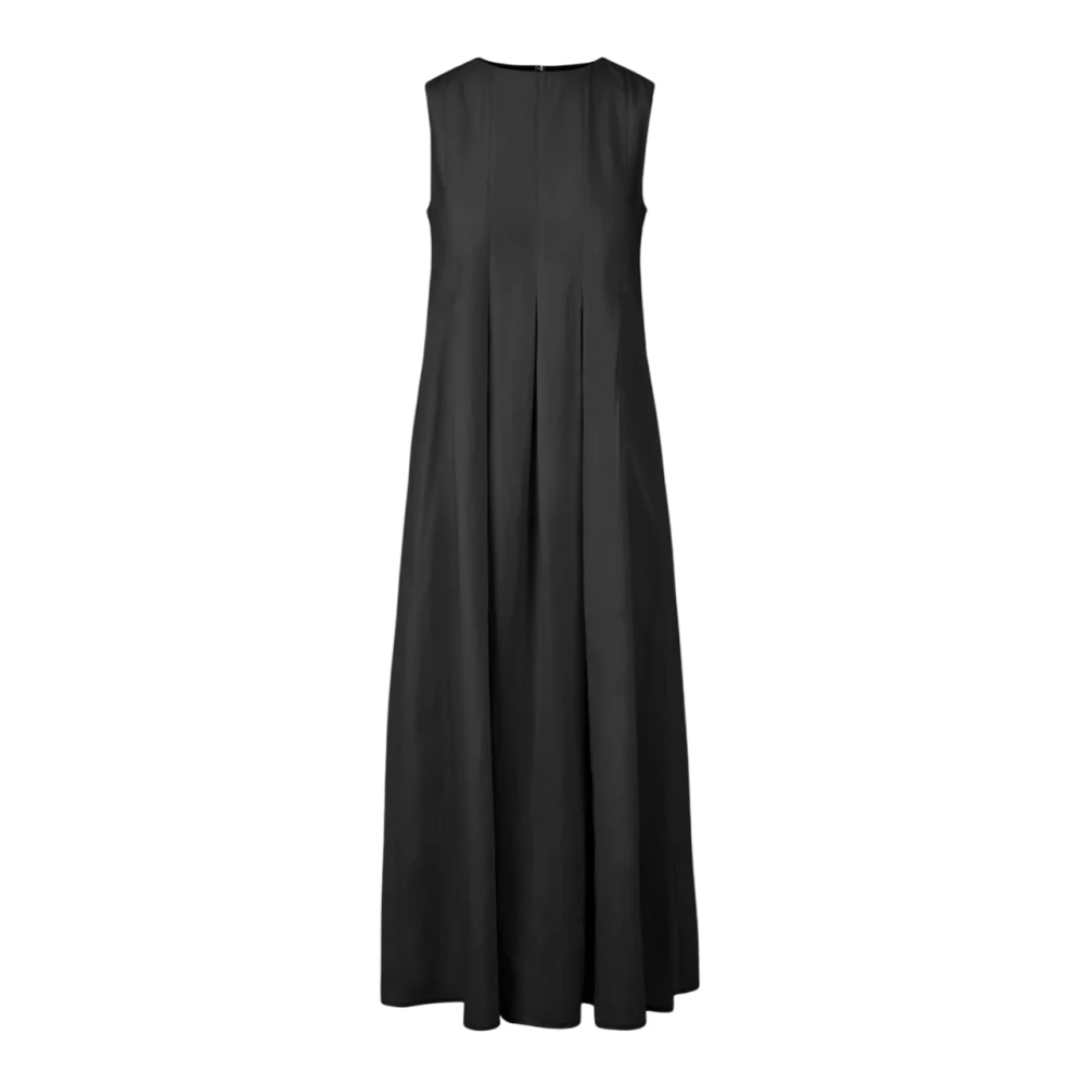 Bomboogie Black Sleeveless Pleated Maxi Dress - Female - Maxi Dresses - M - Dresses