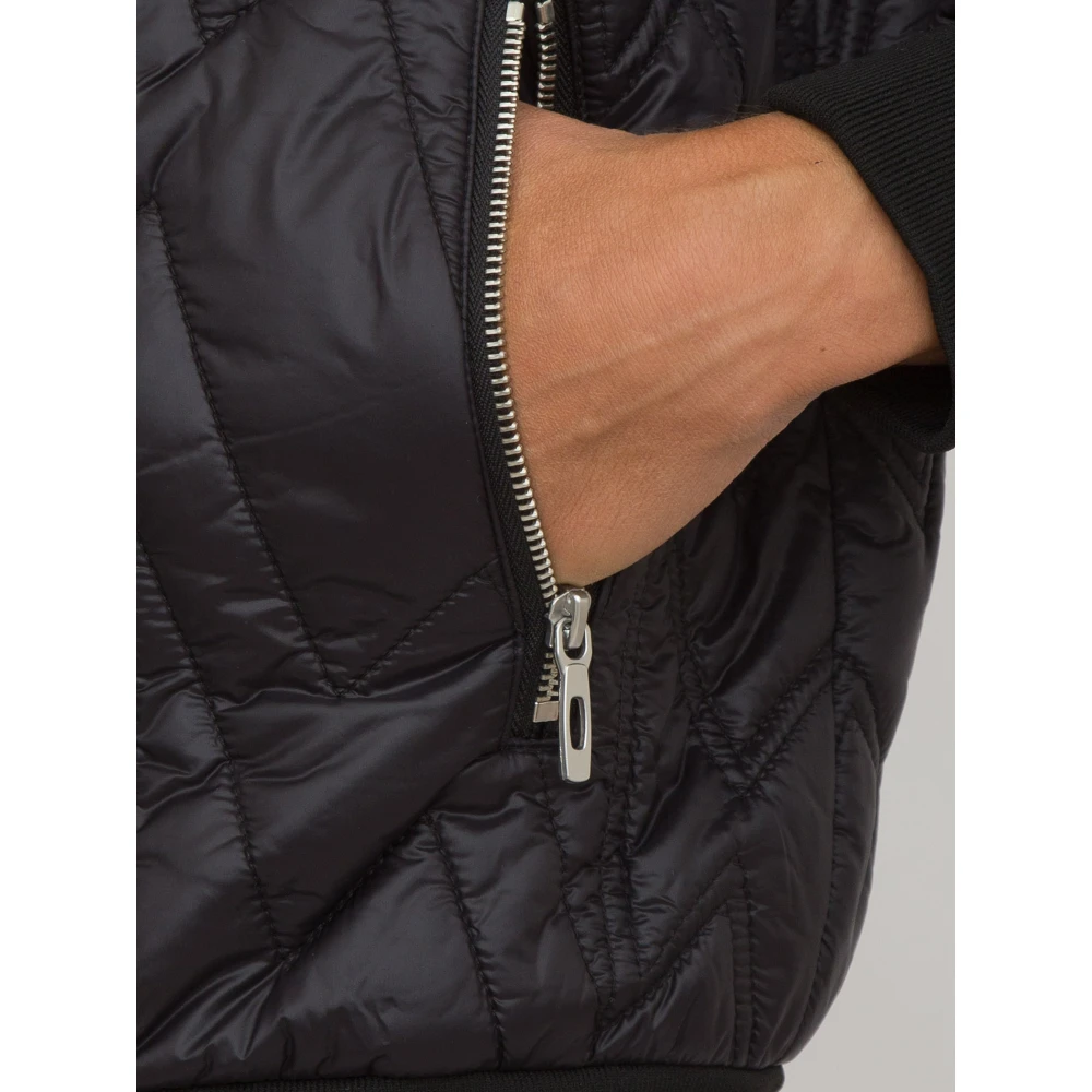 Antony Morato Zwarte Nylon Regular Fit Bomberjack Black Heren