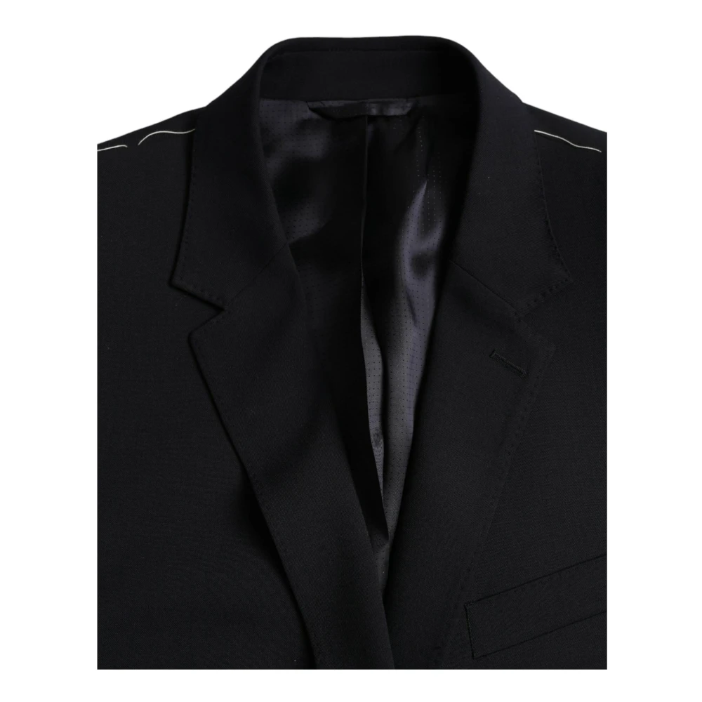Dolce & Gabbana Slim Fit Single Breasted Blazer Black Heren