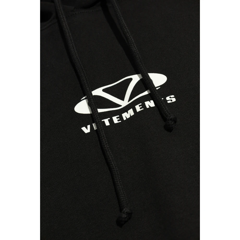 Vetements Sweatshirt met logo Black Heren