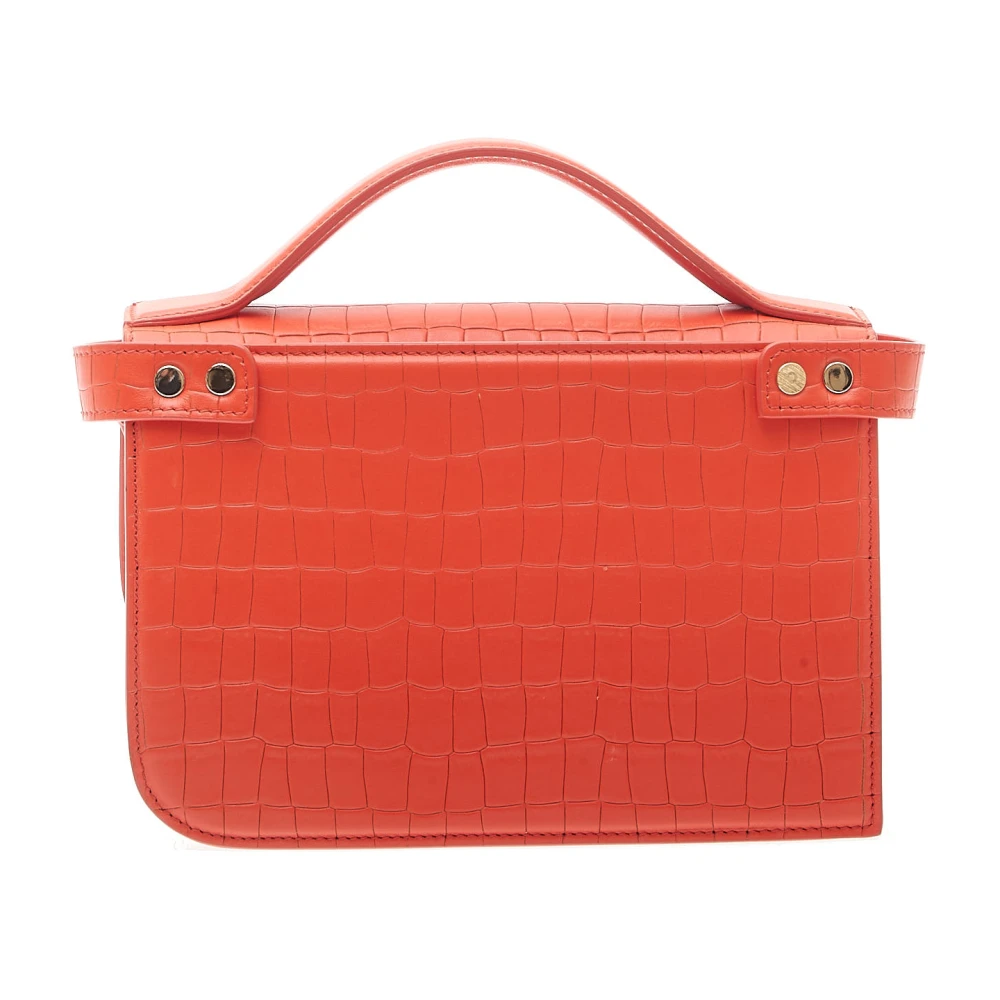 Zanellato Oranje Medusa Print Handtas Orange Dames