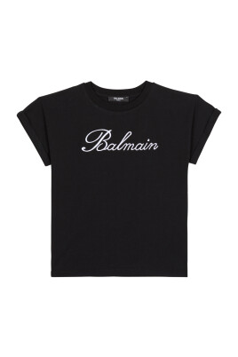 t-shirt-a-manches-courtes-balmain-signature-a-strass