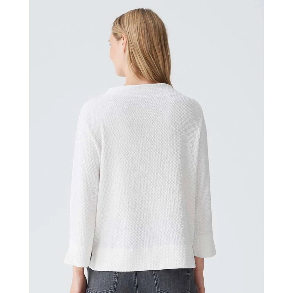 Opus Korte Mouw Top Suwen Beige Dames