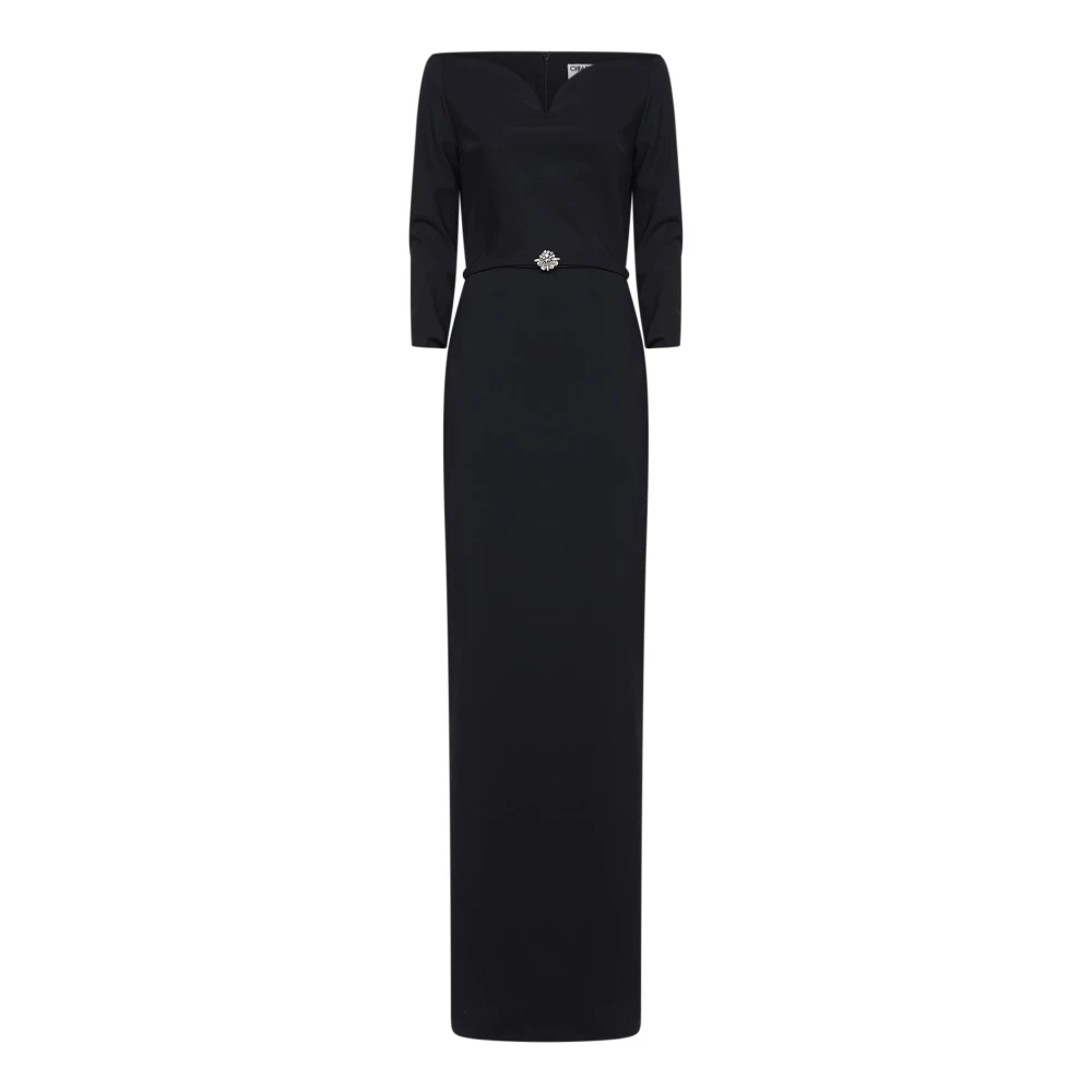 Chiara Boni Women's Black Off-Shoulder Maxi Dress - Gowns - M - Dresses