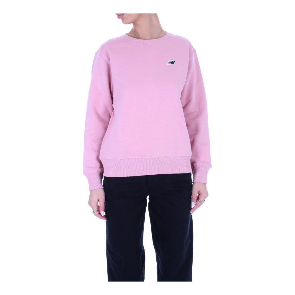 New Balance Roze Logo Sweaters Pink Dames