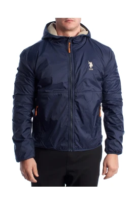 Vändbar fleece- och vindtät jacka