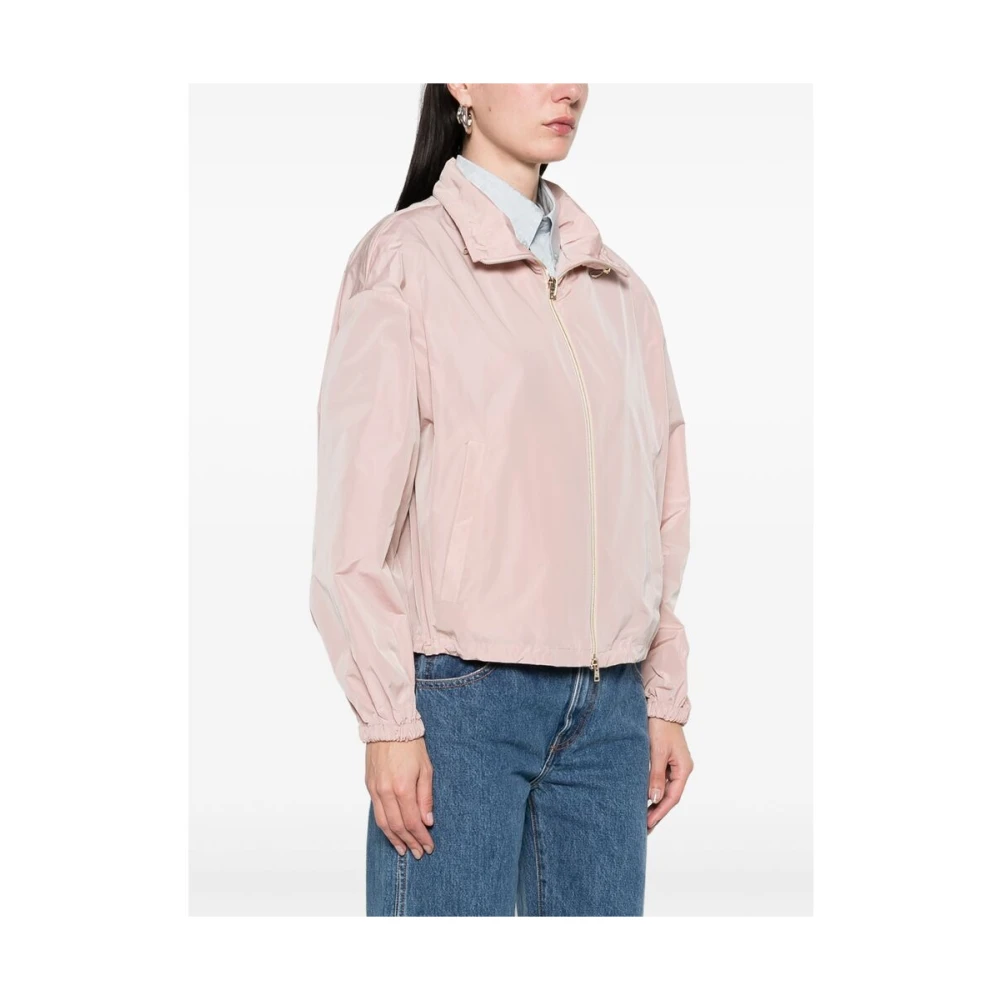 Herno Roze Zip-Up Jas Pink Dames