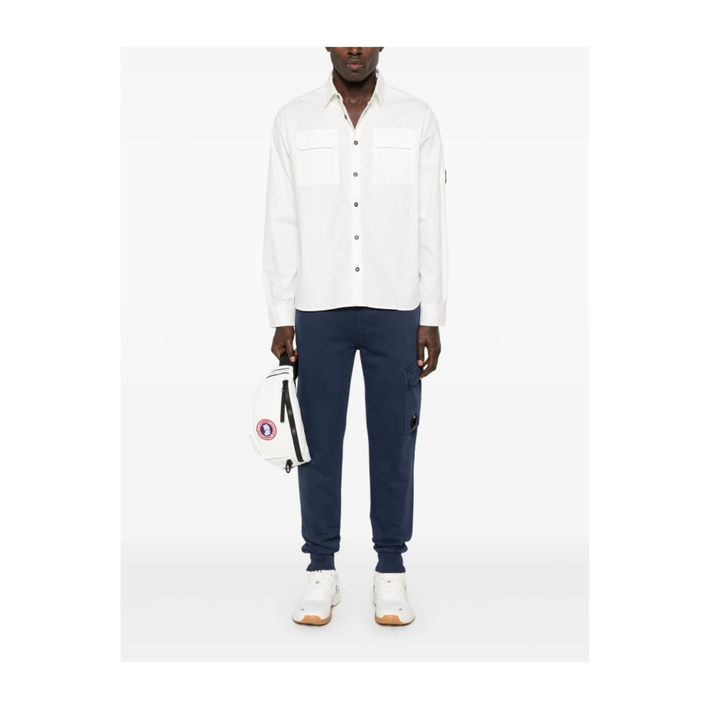 C.P. Company Lens Shirt voor Mannen White Heren