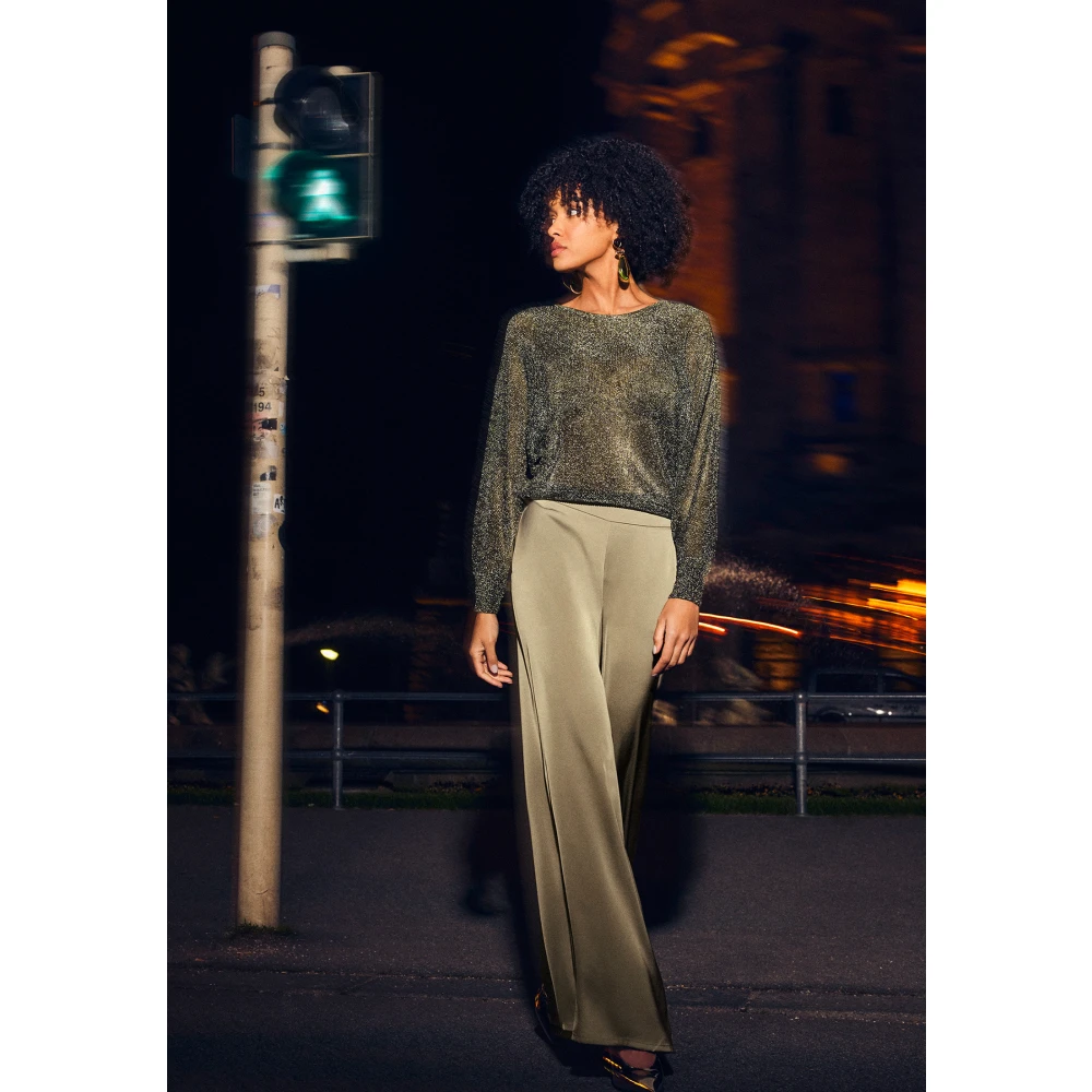 Vera Mont Batwing Sleeve Gebreide Trui Brown Dames