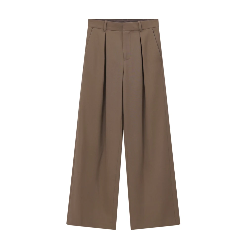 Mm6 Maison Margiela Femme Marron - Pantalon Large - Pantalons - Brun - Taille: 42 Fr