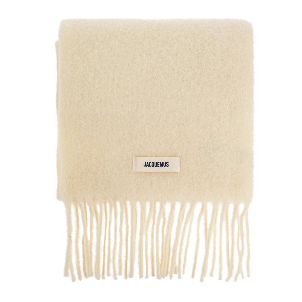 Jacquemus Unisex Beige Winter Scarves, One Size, L'echarpe Carro Scarf