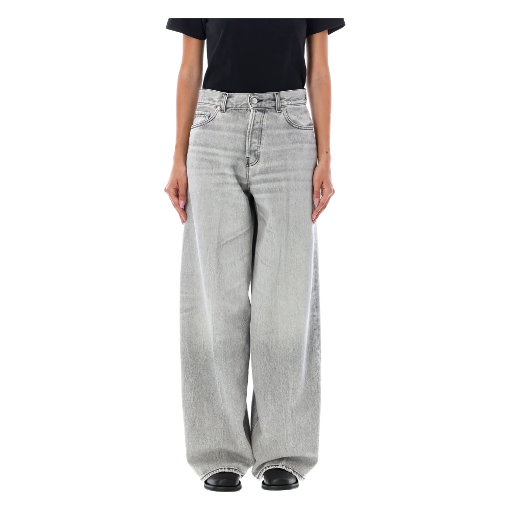 Haikure High-Waisted Ultra-Wide-Leg Jeans Gray Dames