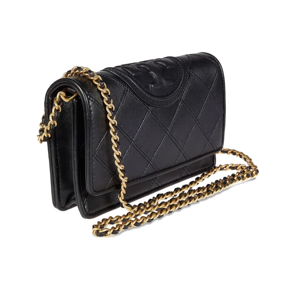 Tory Burch Women's Black Fleming Soft Chain Wallet
