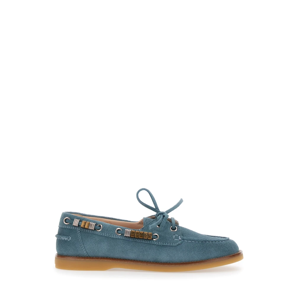 Pinko Women's Blue Grace Loafers - Boat Shoes - 6 Uk - Shoes