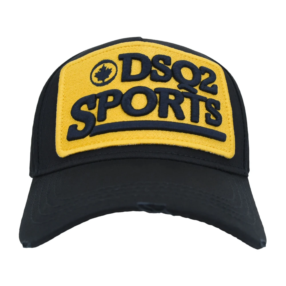 Dsquared2 Baseballpet met Gesp en Contrastlogo Black Unisex