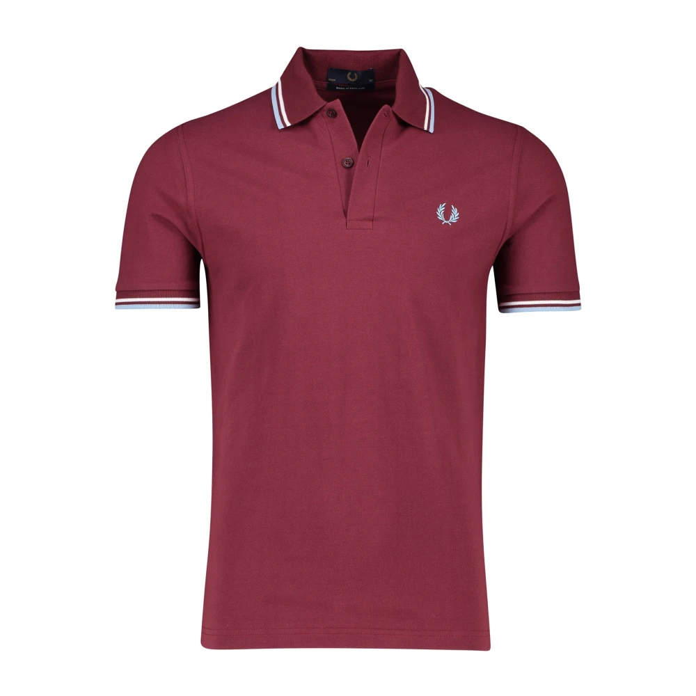 Fred Perry Rood poloshirt met korte mouwen Red Heren