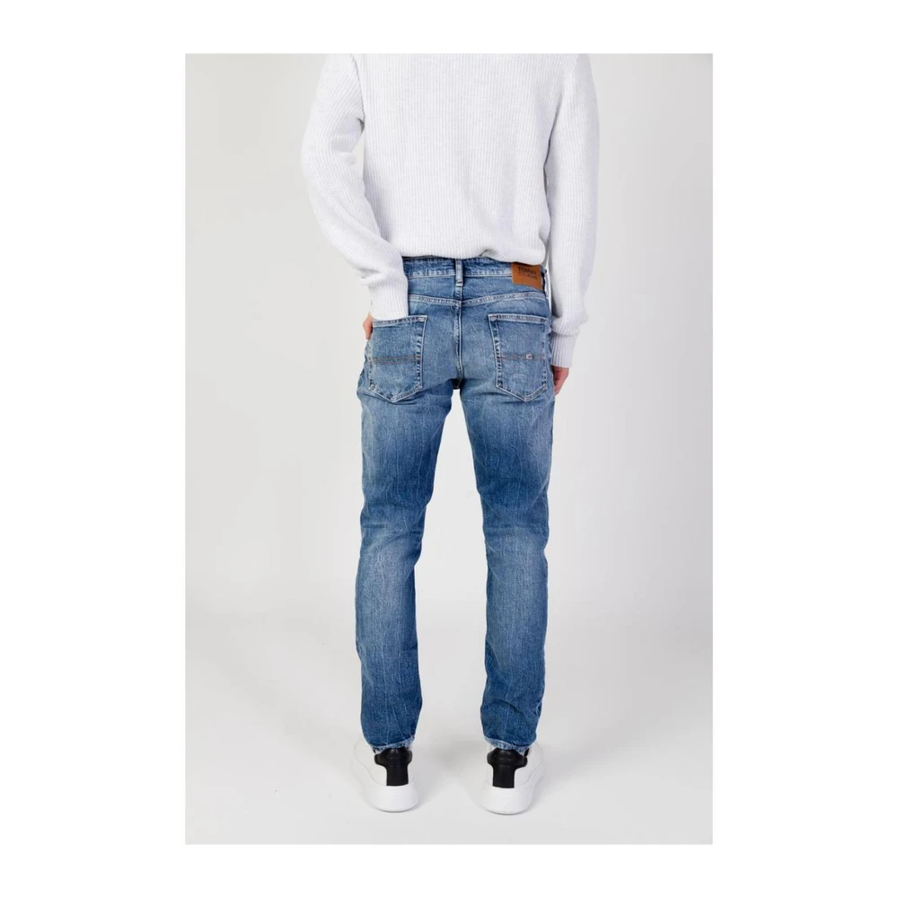 Tommy Jeans Regenerative Cotton Tapered Blue Jeans Blue Heren