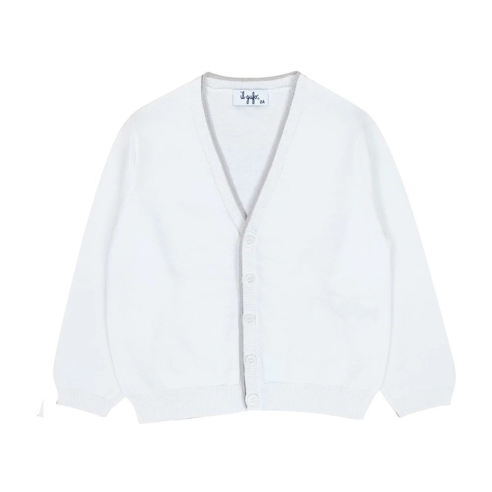 Il Gufo Boys White Maglia Cardigan - Kids Cardigans - 2 Y - Kids