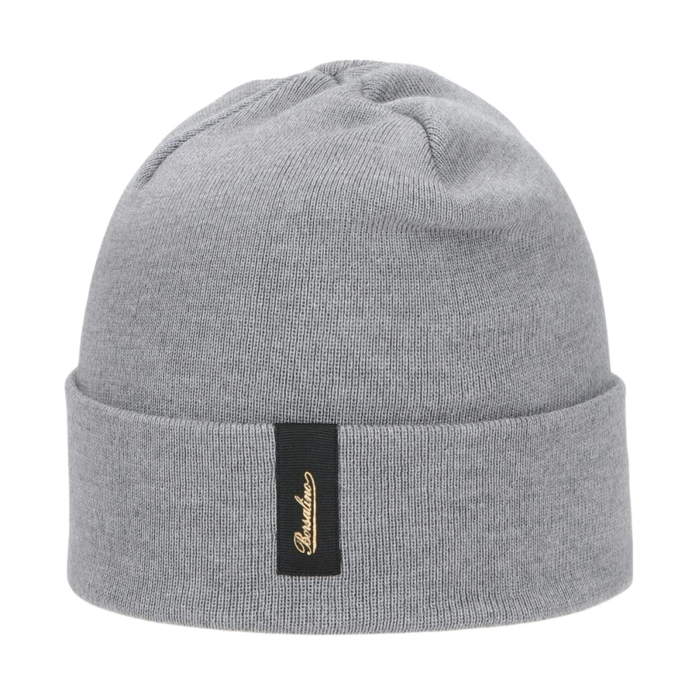 Borsalino Wolstraat Beanie Hoed Gray Unisex