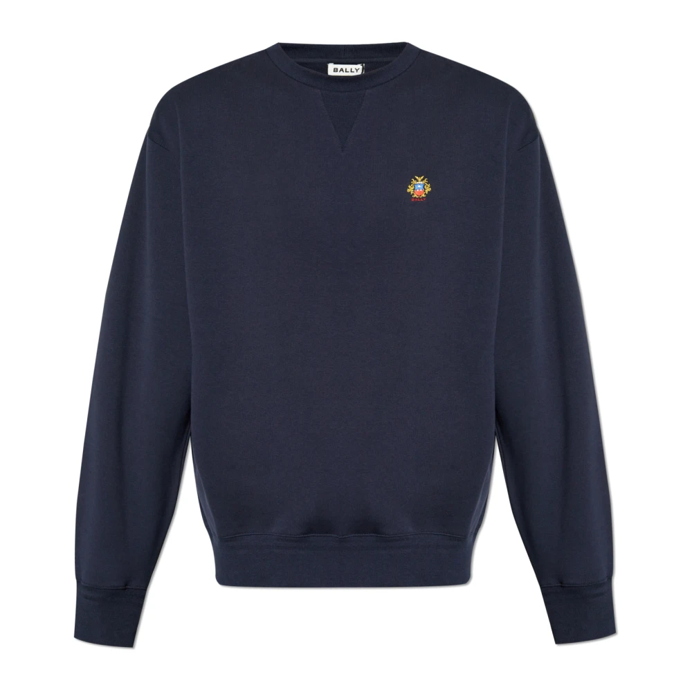 Bally Sweatshirt met Logo Blue Heren