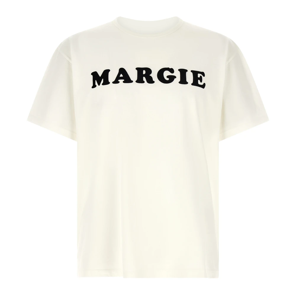 Mm6 Maison Margiela Men's White T-Shirts, M, Vintage Jersey T-Shirt