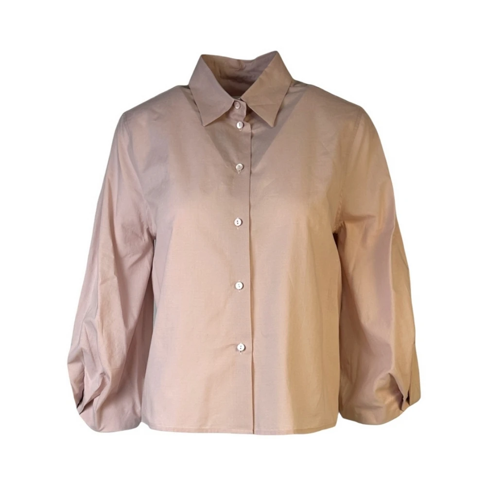 Xacus Poedershirt met 3 4 Ballonmouwen Pink Dames
