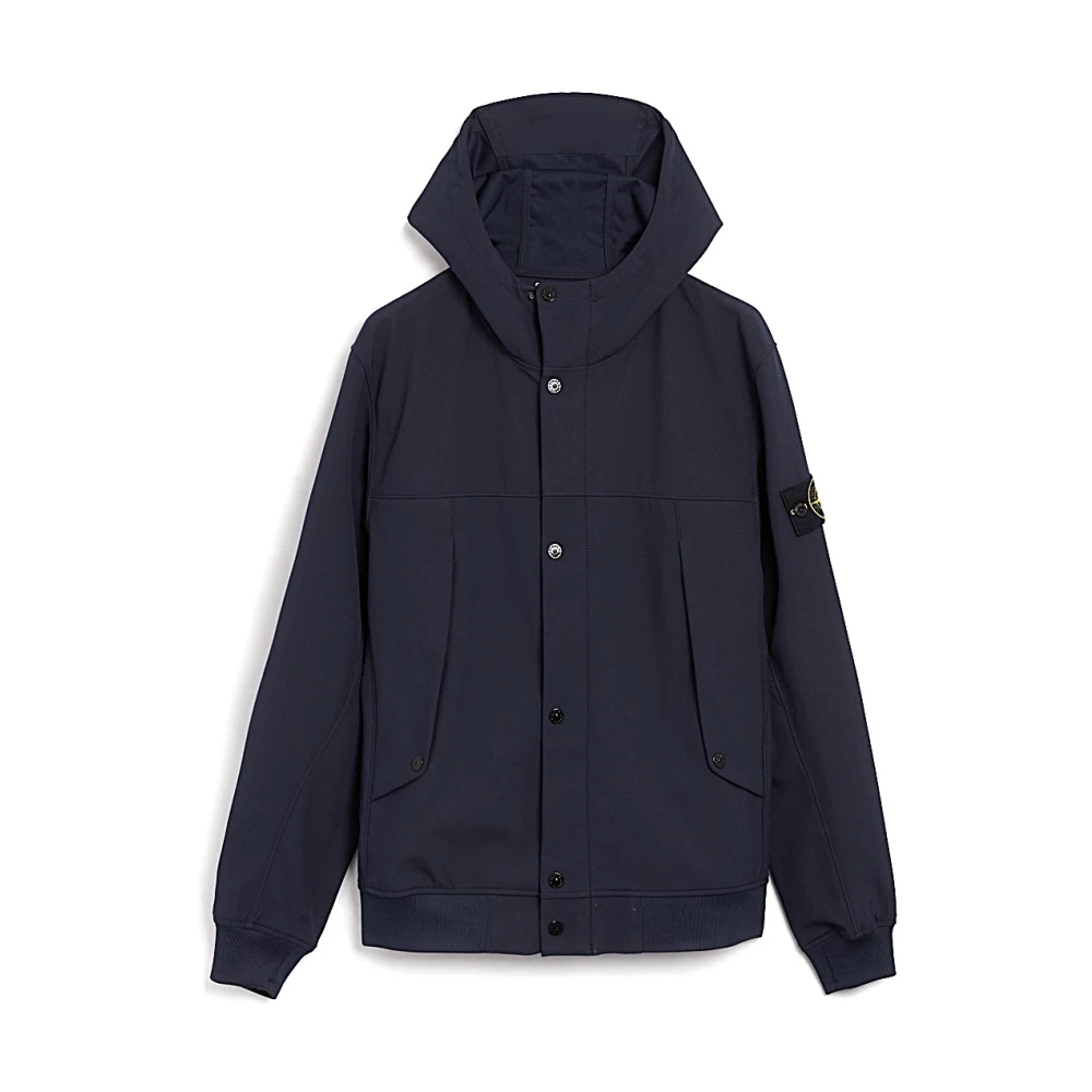 Stone Island Stijlvolle jas voor mannen Blue Heren
