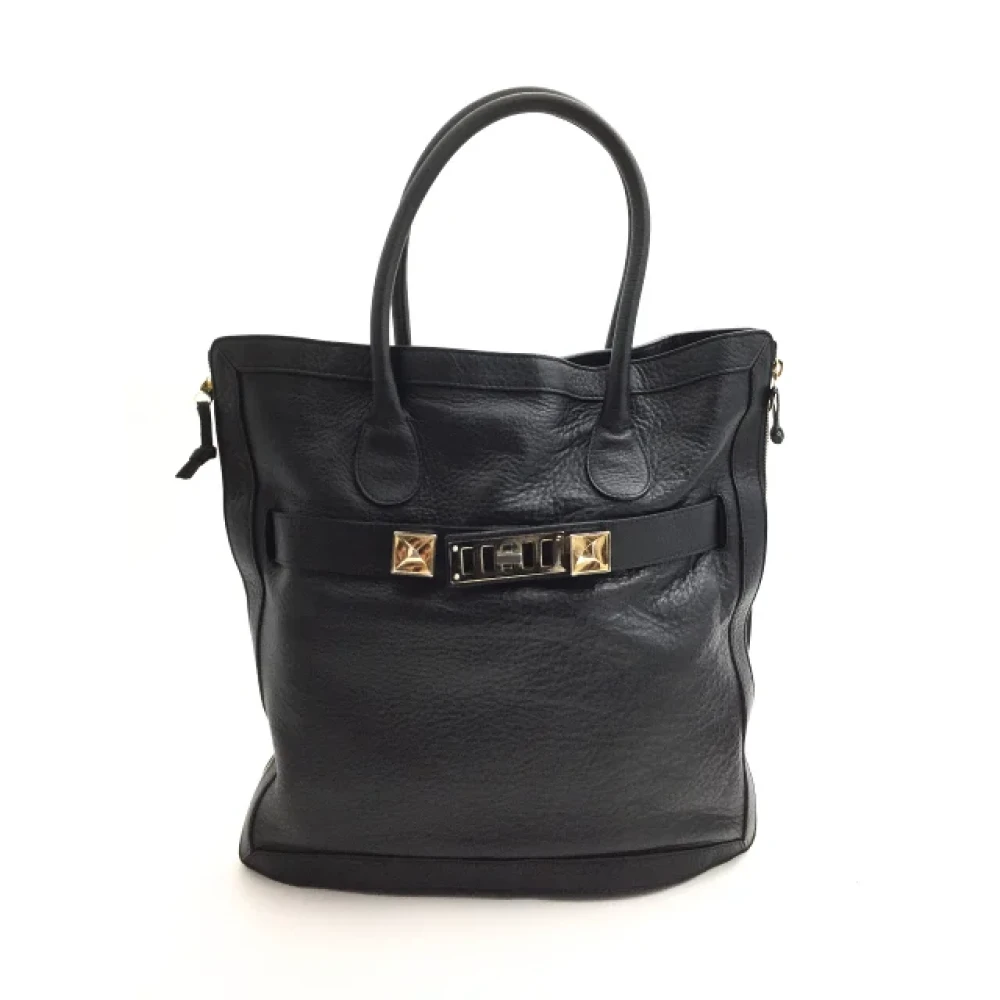 Proenza Schouler Pre-owned Leather shoulder-bags Black Dames
