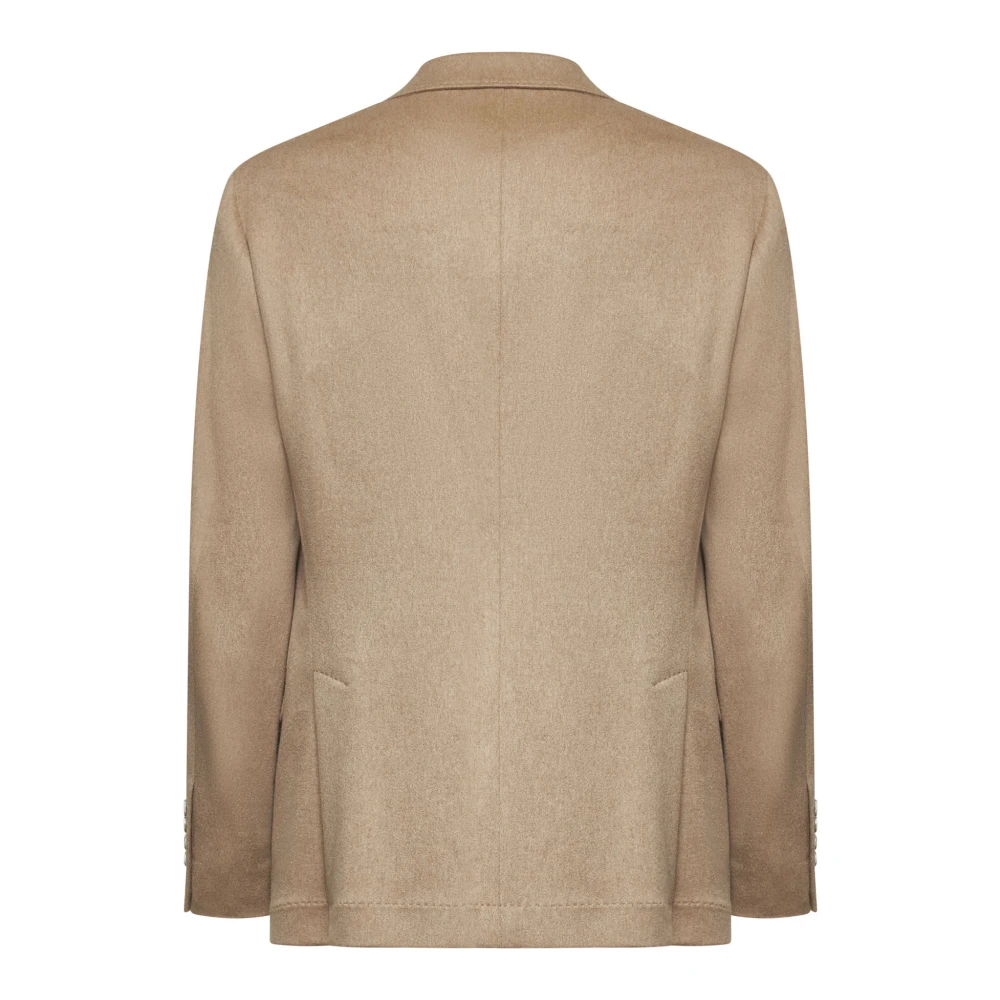 BRUNELLO CUCINELLI Kameelblazerjas van kasjmiermix Brown Heren