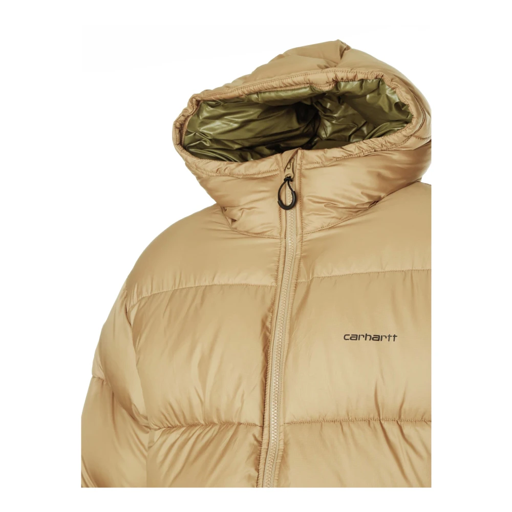 Carhartt WIP Gewatteerde winterjas met capuchon Beige Heren