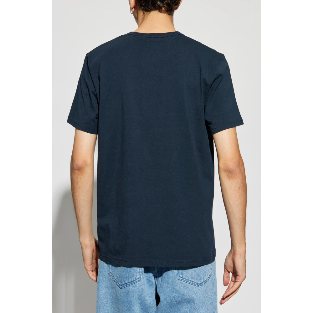 Woolrich T-shirt met bedrukt logo Blue Heren