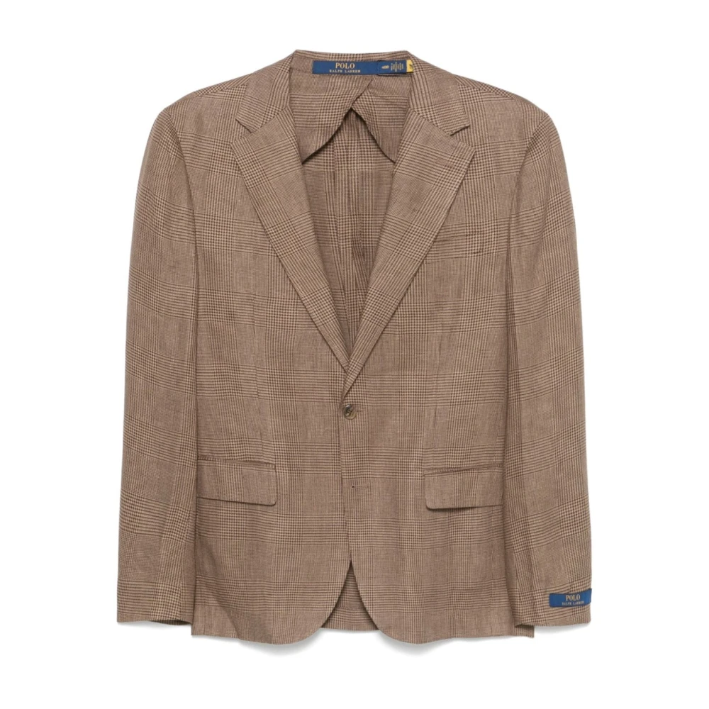 Ralph Lauren Linnenmix Blazer Brown Heren