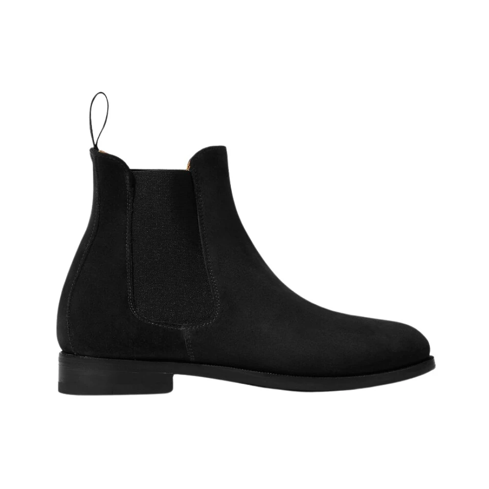 Scarosso Women's Black Chelsea Boots, 6 Uk, Suede Chelsea Boots