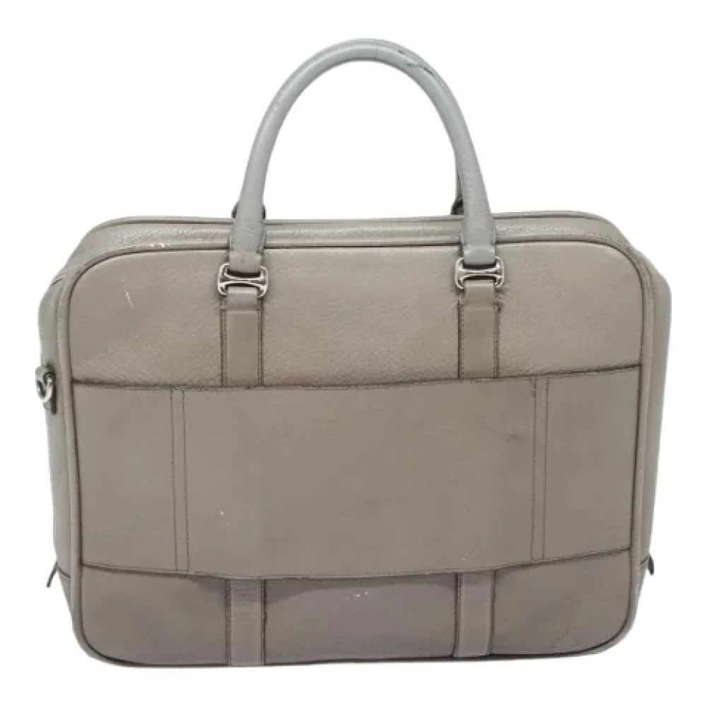 Bally Pre-owned Leather handbags Gray Dames