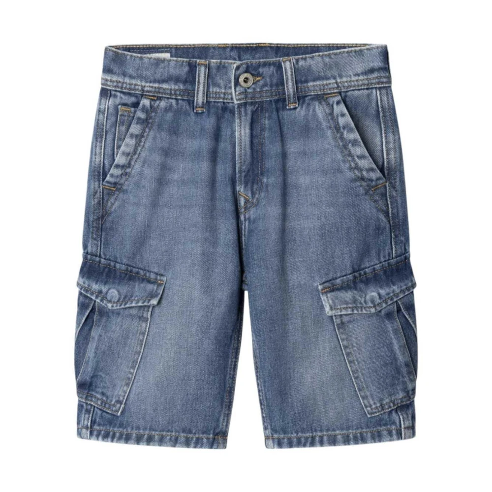 Pepe Jeans Boys Blue Shorts, 16 Y, Cargo Bermuda Shorts Urban Style