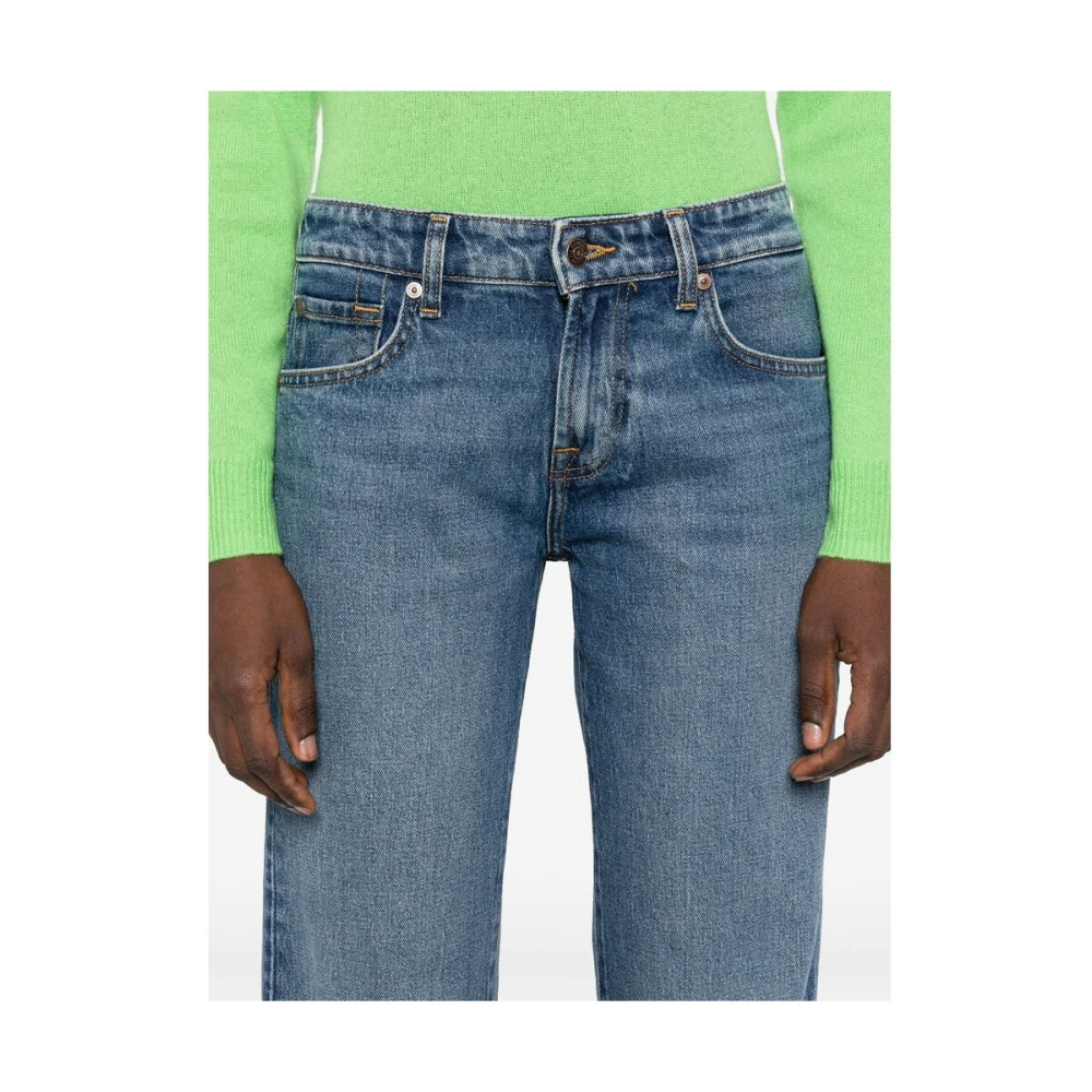 7 For All Mankind Jeans Straight Bleu Blue Dames