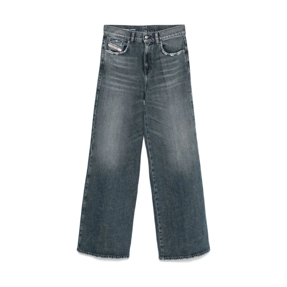 Diesel Indigo Blauwe Klassieke Vijf-Pocket Jeans Blue Dames