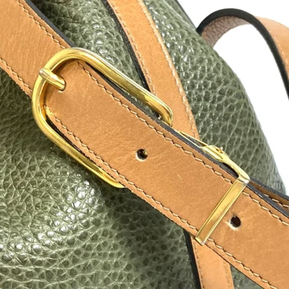 Dior Vintage Pre-owned Leather dior-bags Green Dames