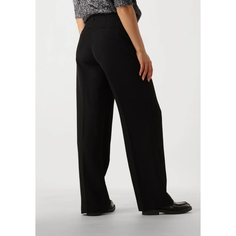Minus Rechte Pijp Broek voor Vrouwen Black Dames