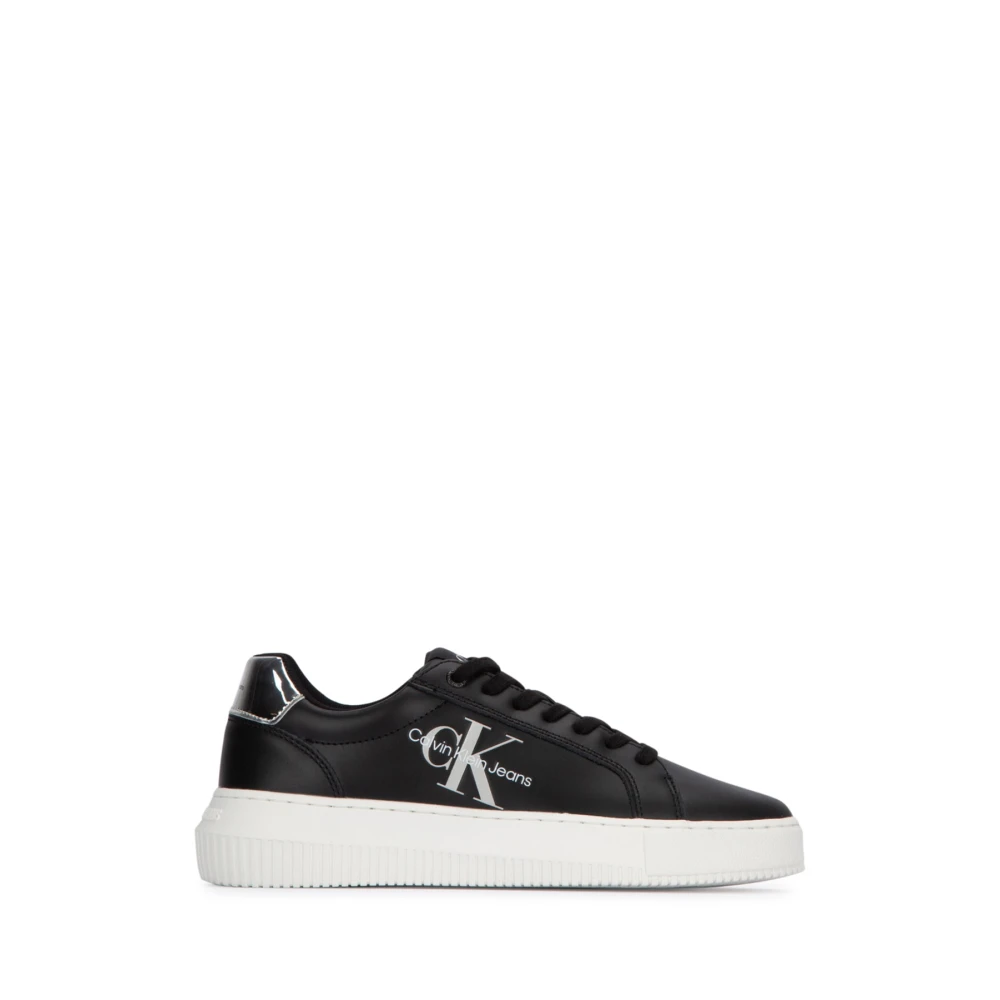 Calvin Klein Women's Black Sneakers,, Stylish Trainers For Trendy Outfits Size 3 Uk