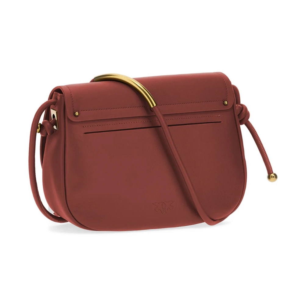 pinko Rode leren crossbody tas Red Dames