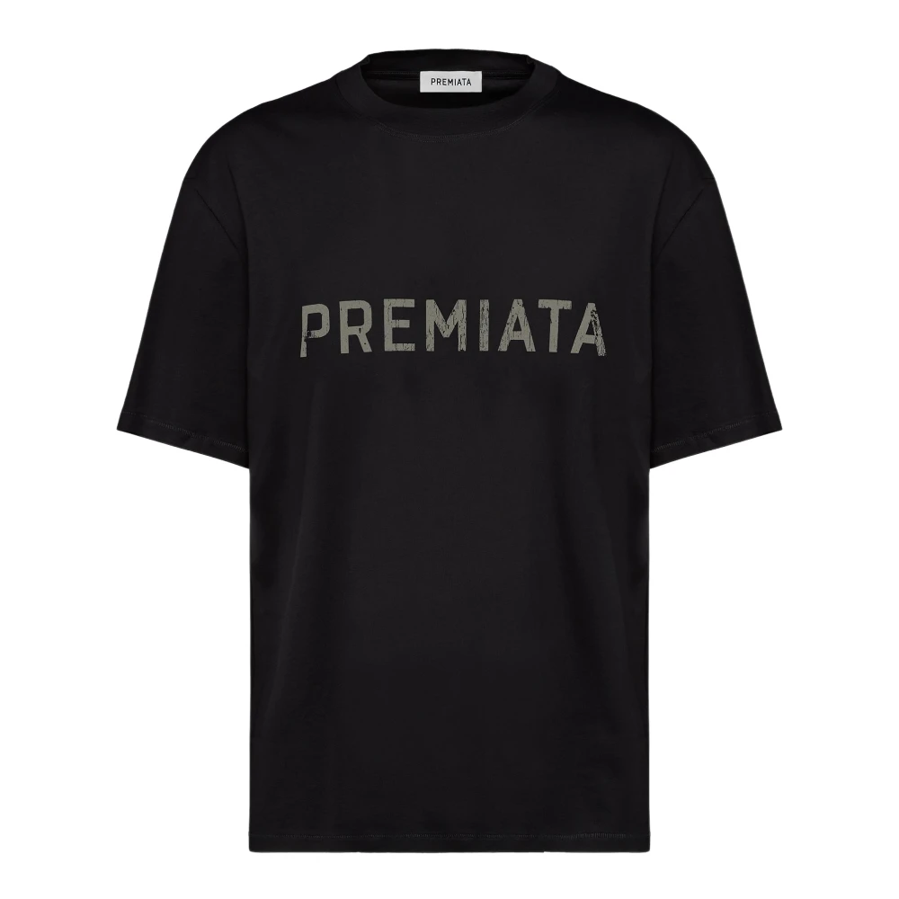 Premiata Black T-Shirts, Male, L, Cotton T-Shirt With Print