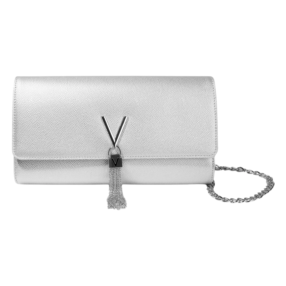 Valentino Unisex Kids Silver Girls Divina Pochette Bag In