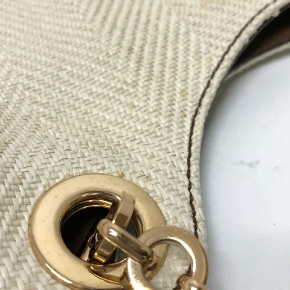 Salvatore Ferragamo Pre-owned Fabric shoulder-bags Beige Dames