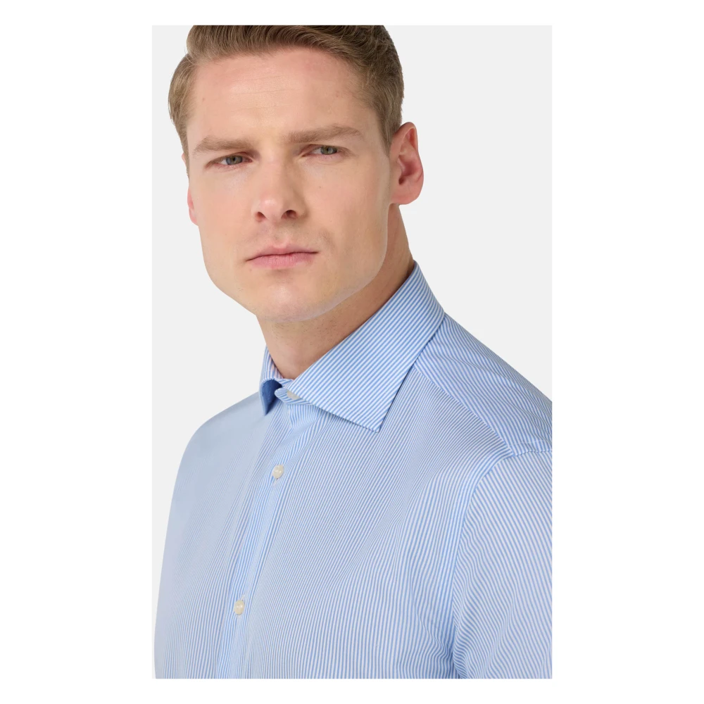 Boggi Milano Ultimate Non-Iron Shirt Blue Heren